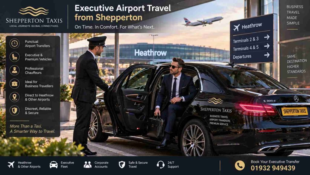 Executive Airport Travel from Shepperton for Modern Business Schedules