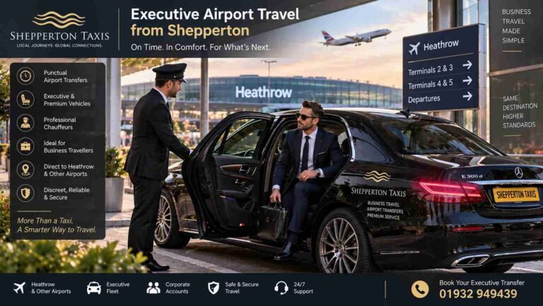 Executive Airport Travel from Shepperton for Modern Business Schedules