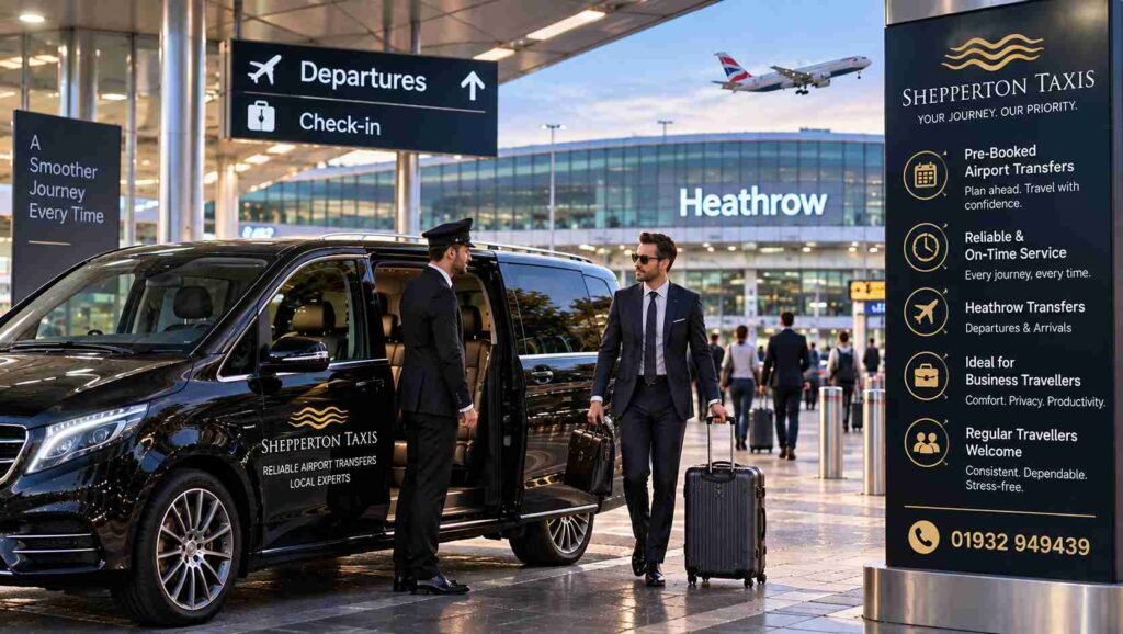 Pre-Booked Airport Transfers for Frequent Heathrow Travellers in Shepperton